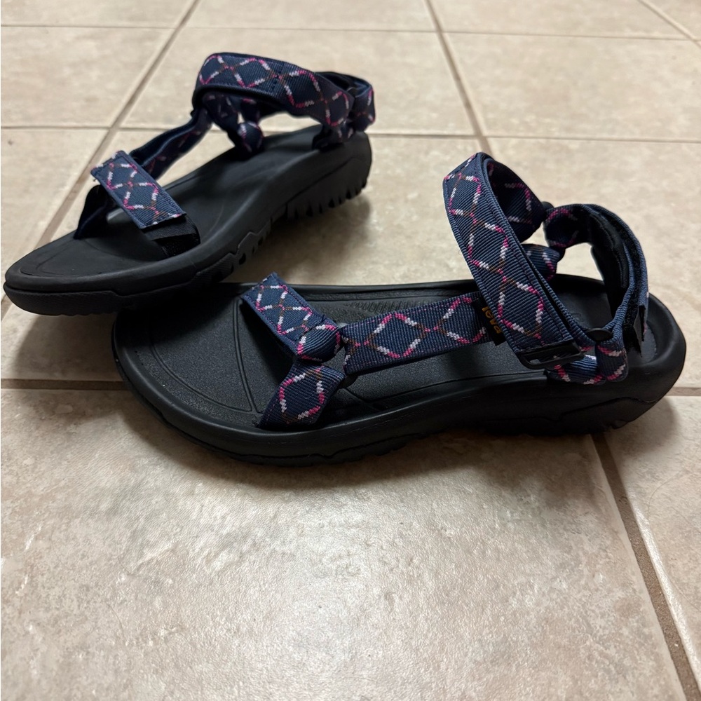 Teva Black and Pink Sandals